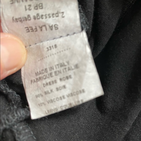 La Fée Maraboutee Black Silk Ruffle Dress - Picture 6 of 10